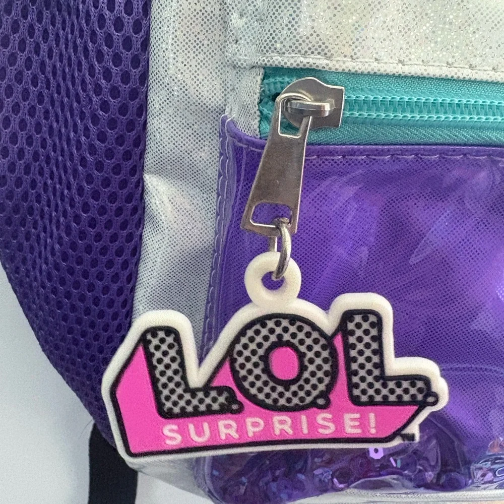 L.O.L. Surprise! Silver and Purple Kids Backpack